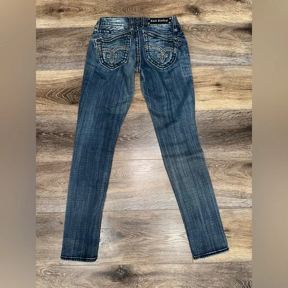 Rock Revival Amy Skinny Jeans with Size 26 💎LIKE NEW! - Picture 3 of 16